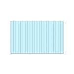 Stripes Striped Turquoise Sticker (Rectangular) Front