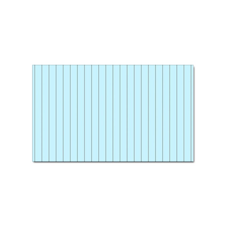 Stripes Striped Turquoise Sticker (Rectangular)