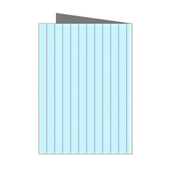 Stripes Striped Turquoise Mini Greeting Cards (pkg Of 8) by Amaryn4rt