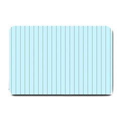 Stripes Striped Turquoise Small Doormat by Amaryn4rt