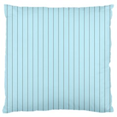 Stripes Striped Turquoise Large Cushion Case (one Side) by Amaryn4rt