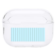 Stripes Striped Turquoise Hard Pc Airpods Pro Case by Amaryn4rt