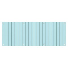 Stripes Striped Turquoise Banner And Sign 8  X 3  by Amaryn4rt