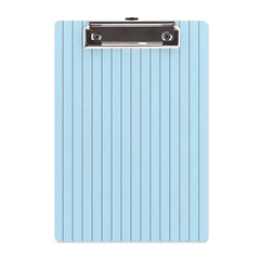 Stripes Striped Turquoise A5 Acrylic Clipboard by Amaryn4rt