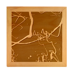 Abstract Wood Photo Frame Cube by Amaryn4rt