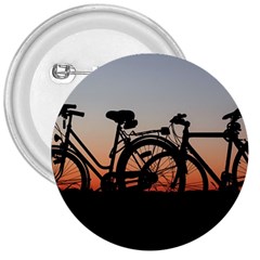 Bicycles Wheel Sunset Love Romance 3  Buttons by Amaryn4rt