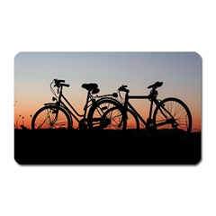 Bicycles Wheel Sunset Love Romance Magnet (rectangular) by Amaryn4rt