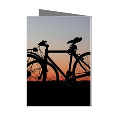 Bicycles Wheel Sunset Love Romance Mini Greeting Cards (pkg Of 8) by Amaryn4rt