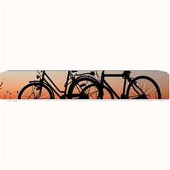 Bicycles Wheel Sunset Love Romance Small Bar Mat by Amaryn4rt