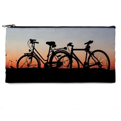 Bicycles Wheel Sunset Love Romance Pencil Case by Amaryn4rt