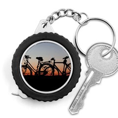 Bicycles Wheel Sunset Love Romance Measuring Tape by Amaryn4rt