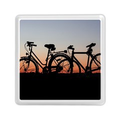 Bicycles Wheel Sunset Love Romance Memory Card Reader (square) by Amaryn4rt