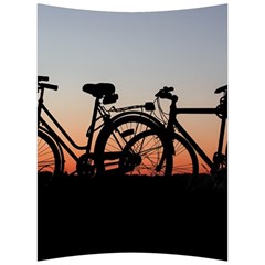 Bicycles Wheel Sunset Love Romance Back Support Cushion by Amaryn4rt