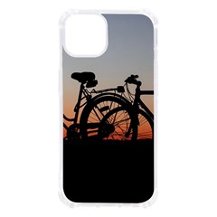 Bicycles Wheel Sunset Love Romance Iphone 13 Tpu Uv Print Case by Amaryn4rt