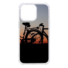 Bicycles Wheel Sunset Love Romance Iphone 13 Pro Tpu Uv Print Case by Amaryn4rt