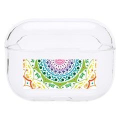 Mandala Pattern Rainbow Pride Hard Pc Airpods Pro Case by Vaneshop