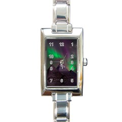 Fantasy Pyramid Mystic Space Aurora Rectangle Italian Charm Watch