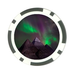 Fantasy Pyramid Mystic Space Aurora Poker Chip Card Guard (10 Pack) by Grandong