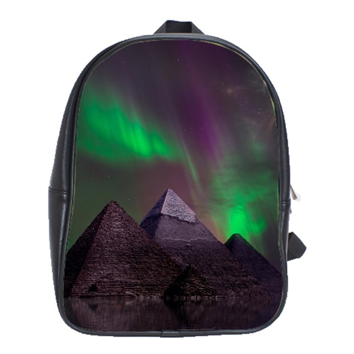 Fantasy Pyramid Mystic Space Aurora School Bag (Large)