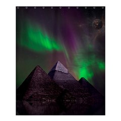 Fantasy Pyramid Mystic Space Aurora Shower Curtain 60  X 72  (medium)  by Grandong