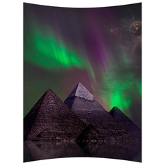 Fantasy Pyramid Mystic Space Aurora Back Support Cushion by Grandong