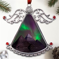 Fantasy Pyramid Mystic Space Aurora Metal Angel With Crystal Ornament by Grandong