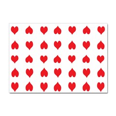 Heart Red Love Valentines Day Sticker A4 (10 Pack) by Bajindul