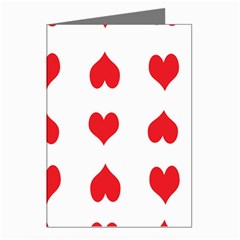 Heart Red Love Valentines Day Greeting Cards (pkg Of 8) by Bajindul