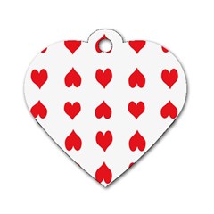 Heart Red Love Valentines Day Dog Tag Heart (two Sides) by Bajindul