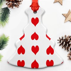 Heart Red Love Valentines Day Ornament (christmas Tree) 