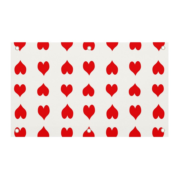 Heart Red Love Valentines Day Banner and Sign 5  x 3 