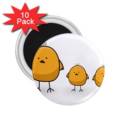 Chick Easter Cute Fun Spring 2 25  Magnets (10 Pack)  by Ndabl3x