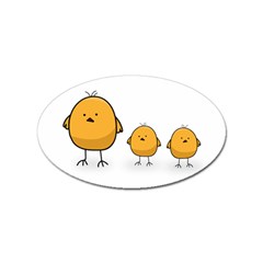 Chick Easter Cute Fun Spring Sticker Oval (10 Pack) by Ndabl3x