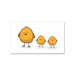 Chick Easter Cute Fun Spring Sticker Rectangular (100 Pack) by Ndabl3x