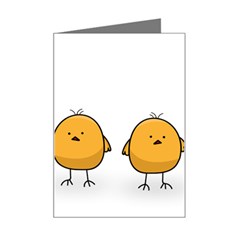 Chick Easter Cute Fun Spring Mini Greeting Card by Ndabl3x