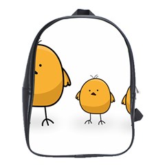 Chick Easter Cute Fun Spring School Bag (xl) by Ndabl3x