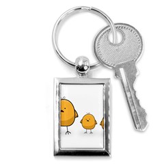 Chick Easter Cute Fun Spring Key Chain (rectangle) by Ndabl3x