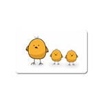 Chick Easter Cute Fun Spring Magnet (Name Card) Front