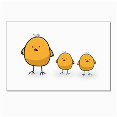 Chick Easter Cute Fun Spring Postcard 4 x 6  (pkg Of 10) by Ndabl3x