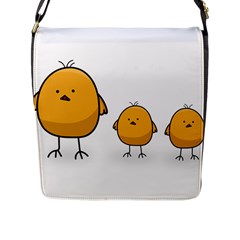 Chick Easter Cute Fun Spring Flap Closure Messenger Bag (l) by Ndabl3x