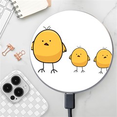 Chick Easter Cute Fun Spring Wireless Fast Charger(white) by Ndabl3x