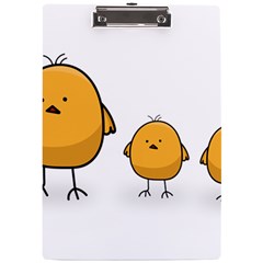 Chick Easter Cute Fun Spring A4 Acrylic Clipboard by Ndabl3x