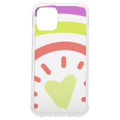 Rainbow Boho Colors Pastel Heart Iphone 12 Mini Tpu Uv Print Case	 by Ndabl3x