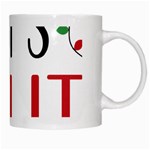 Let s Get Lit Christmas Jingle Bells Santa Claus White Mug Right