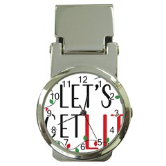 Let s Get Lit Christmas Jingle Bells Santa Claus Money Clip Watches by Ndabl3x