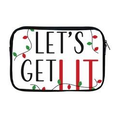 Let s Get Lit Christmas Jingle Bells Santa Claus Apple Macbook Pro 17  Zipper Case by Ndabl3x