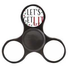 Let s Get Lit Christmas Jingle Bells Santa Claus Finger Spinner by Ndabl3x