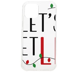 Let s Get Lit Christmas Jingle Bells Santa Claus Iphone 12 Pro Max Tpu Uv Print Case by Ndabl3x