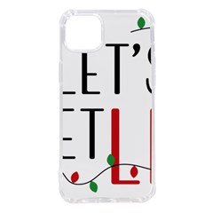 Let s Get Lit Christmas Jingle Bells Santa Claus Iphone 14 Plus Tpu Uv Print Case by Ndabl3x