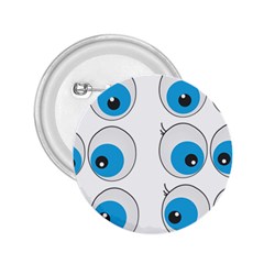 Eyes Comic Cartoon Fun Funny Toon 2 25  Buttons by Ndabl3x